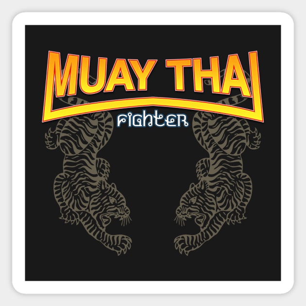 Muay Thai Fighter Sticker by GuardUp